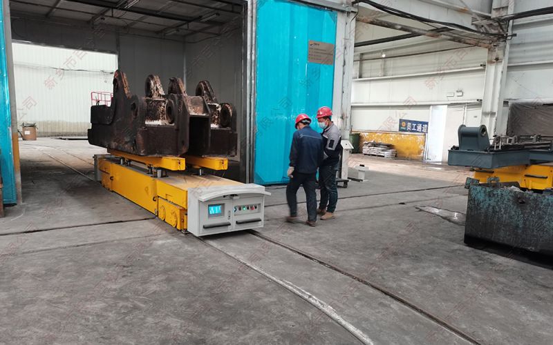 電動(dòng)軌道地平車在噴砂、清洗、噴漆、烘干等噴涂工序中的應(yīng)用
